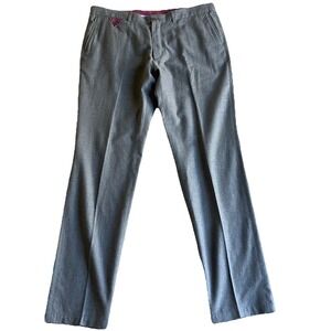 El Ganso Men's Gray Pants 36x32 Subalpino Bella Contrast Color Slacks